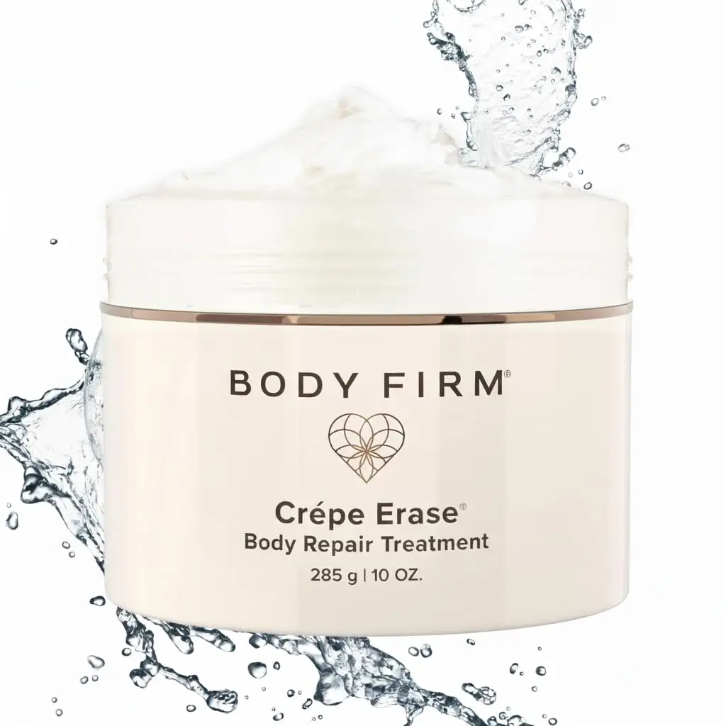 BODY FIRM Crepe Erase Body Repair Treatment, Anti-Aging Wrinkle Cream, Support Skins Natural Elastin & Collagen Production - 10oz