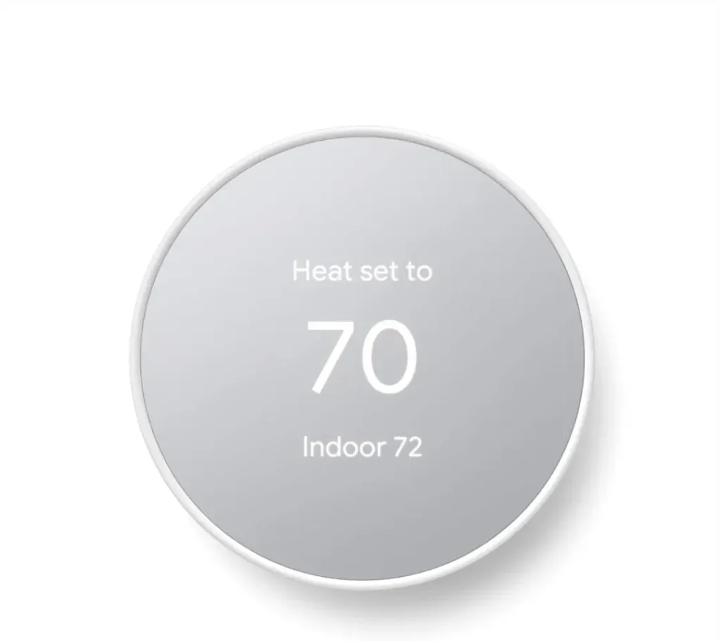 Google Nest Thermostat - Smart Thermostat for Home - Programmable Wifi Thermostat - Snow