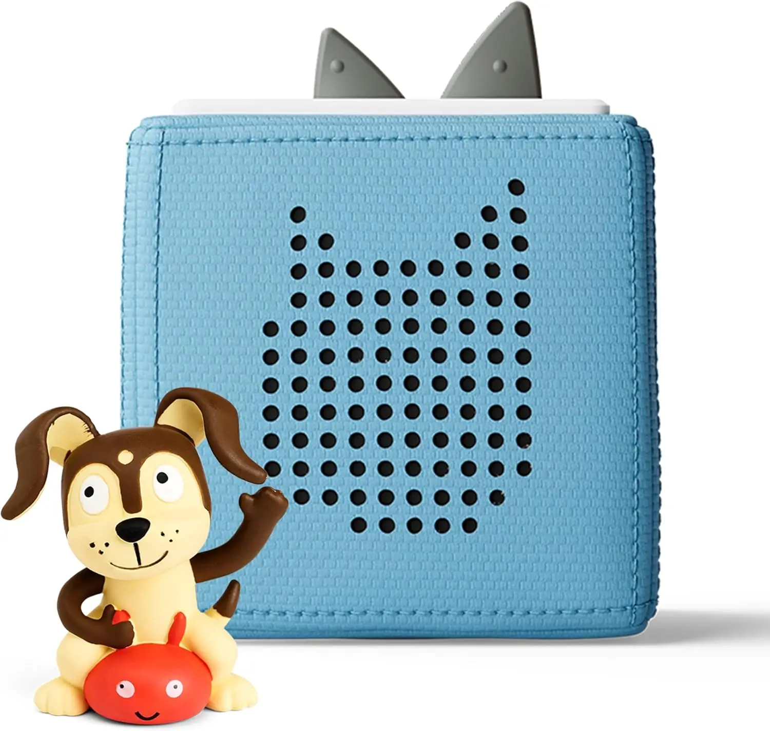 Toniebox 1 Audio Player Starter Set with Playtime Puppy - Listen, Learn, and Play with One Huggable Little Box - Light Blue