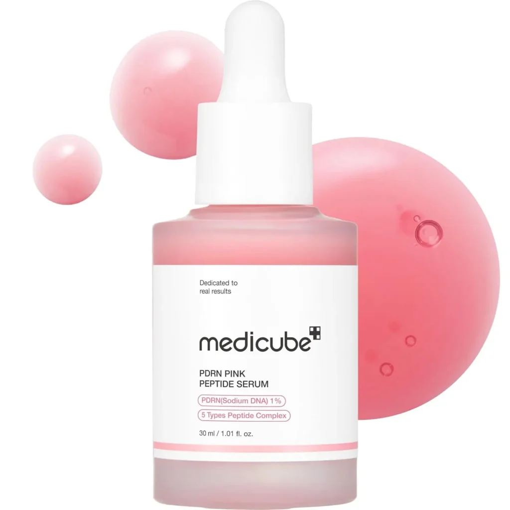 medicube Salmon DNA PDRN Pink Peptide Serum, Pink glow serum, Peptide, Niacinamide, Hydrating & Moisturizing & Firming, Uneven Skin Tone, Korean Skincare