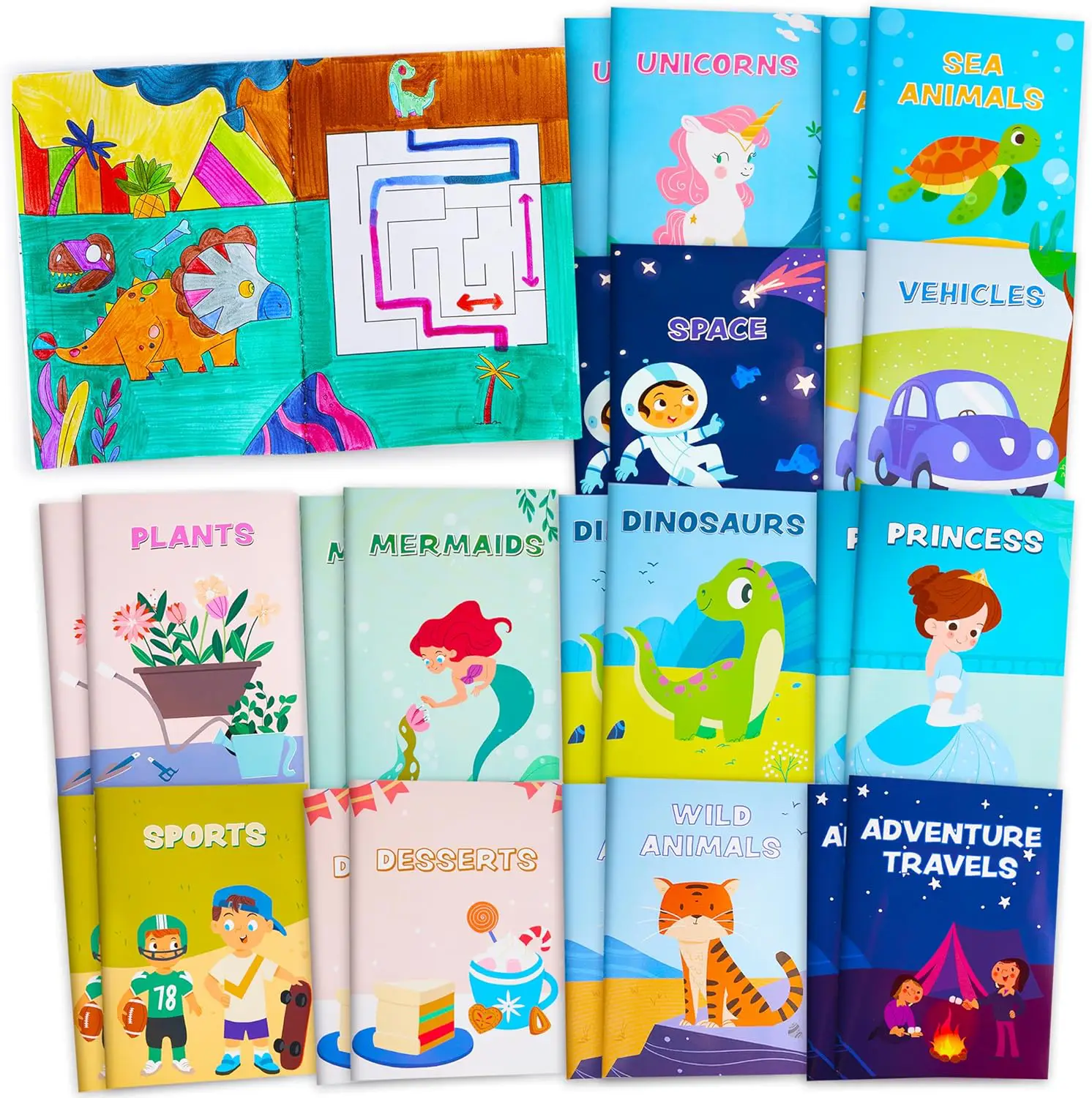 Mini art sets or coloring kits