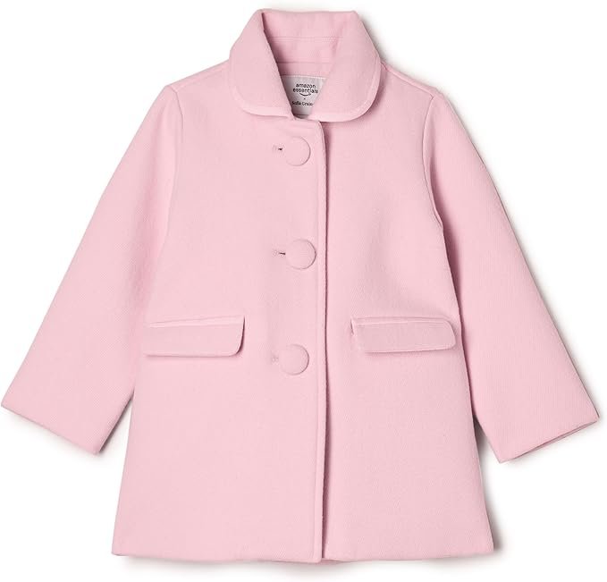 Amazon Essentials x Sofia Grainge Toddlers and Baby Girls' Wool Blend Coat