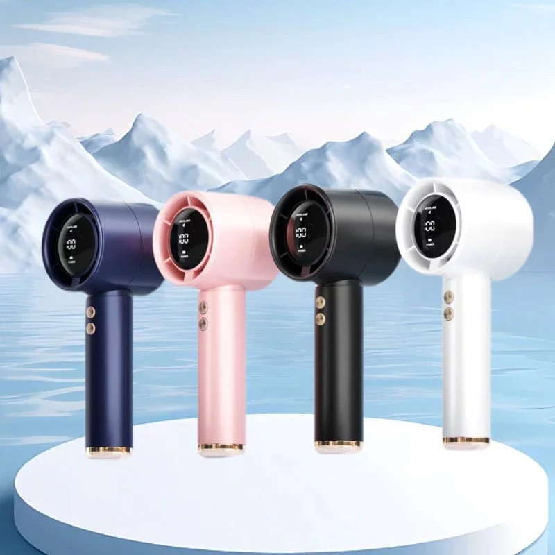 Portable Mini Fan USB Rechargeable N68 Foldable Fan with Display Handheld Fan Cooler in Summer USB