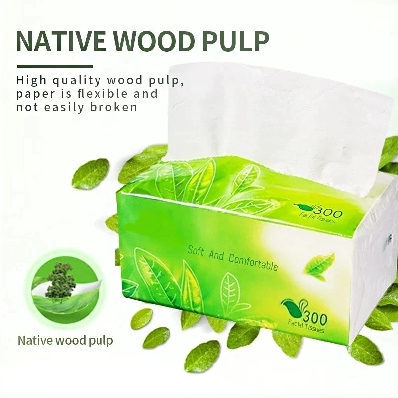 Tissue Paper Towel Organic green tea Facial Tissue Paper ply