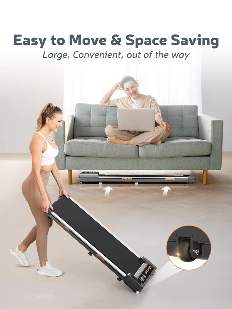 Treadmill Foldable Electric Portable Walking Pad Exercise Equipment For Women Manual Threadmill